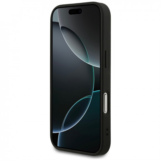 Guess 4G Ring Classic Logo MagSafe case for iPhone 17 Pro black