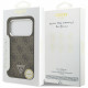 Case Guess 4G Triangle Logo MagSafe for iPhone 17 Pro brown Case Guess 4G Triangle Logo MagSafe for iPhone 17 Pro brown