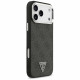 Case Guess 4G Triangle Logo MagSafe for iPhone 17 Pro Max black silver Case Guess 4G Triangle Logo MagSafe for iPhone 17 Pro Max black silver