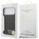 Case Guess 4G Triangle Logo MagSafe for iPhone 17 Pro Max black silver Case Guess 4G Triangle Logo MagSafe for iPhone 17 Pro Max black silver