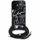 Case Karl Lagerfeld Crossbody Grained Pattern &amp; Logo MagSafe for iPhone 16 black