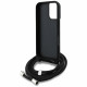 Case Karl Lagerfeld Crossbody Grained Pattern &amp; Logo MagSafe for iPhone 16 black