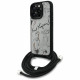 Case Karl Lagerfeld Crossbody Grained Pattern &amp; Logo for iPhone 16 Pro gray