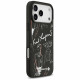Karl Lagerfeld Grained Pattern &amp; Logo MagSafe Case for iPhone 17 Pro Max Black