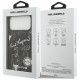 Karl Lagerfeld Grained Pattern &amp; Logo MagSafe Case for iPhone 17 Pro Max Black
