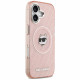 Case Karl Lagerfeld IML Choupette Head Logo MagSafe for iPhone 17 pink
