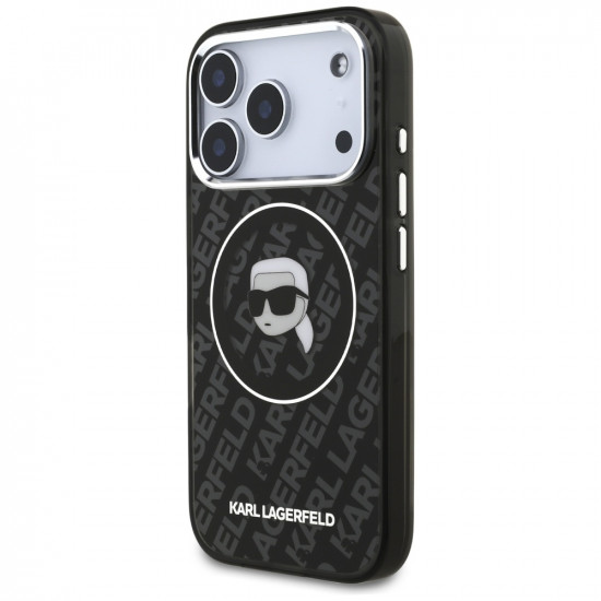 Case Karl Lagerfeld IML Karl Head Logo MagSafe for iPhone 17 Pro Max black