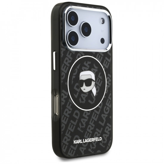 Case Karl Lagerfeld IML Karl Head Logo MagSafe for iPhone 17 Pro Max black