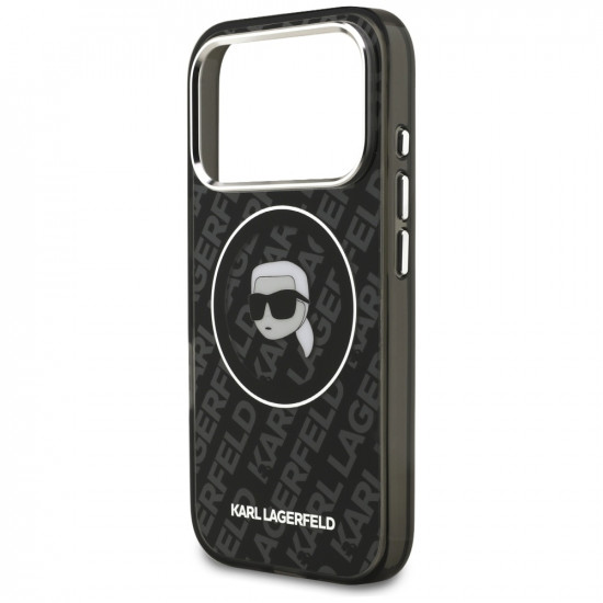 Case Karl Lagerfeld IML Karl Head Logo MagSafe for iPhone 17 Pro Max black