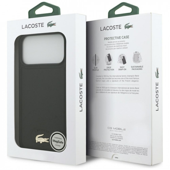 Lacoste Bliss MagSafe Case for iPhone 17 Pro Max Black