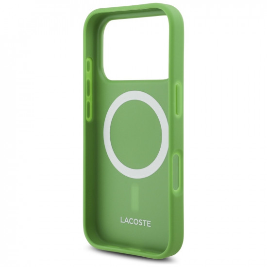 Lacoste Iconic Petit Pique Woven Logo MagSafe Case for iPhone 17 Pro Green Lacoste Iconic Petit Pique Woven Logo MagSafe Case for iPhone 17 Pro Green