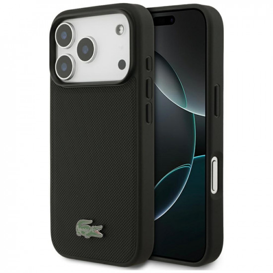 Lacoste Petit Pique Lacquer Logo MagSafe Case for iPhone 17 Pro Black