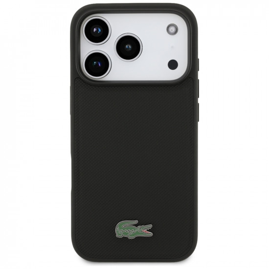 Lacoste Petit Pique Lacquer Logo MagSafe Case for iPhone 17 Pro Black