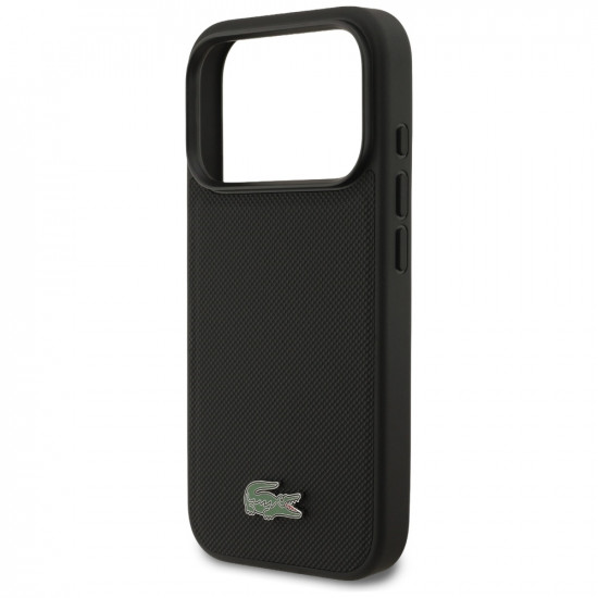 Lacoste Petit Pique Lacquer Logo MagSafe Case for iPhone 17 Pro Black