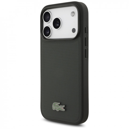 Lacoste Petit Pique Lacquer Logo MagSafe case for iPhone 17 Pro sinople