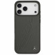 Case Mercedes Leather Large Laurel Leave MagSafe for iPhone 17 Pro Max anthracite