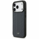 Case Mercedes Leather Laurel Leaves Stripes MagSafe for iPhone 17 Pro blue