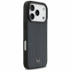 Case Mercedes Leather Laurel Leaves Stripes MagSafe for iPhone 17 Pro blue