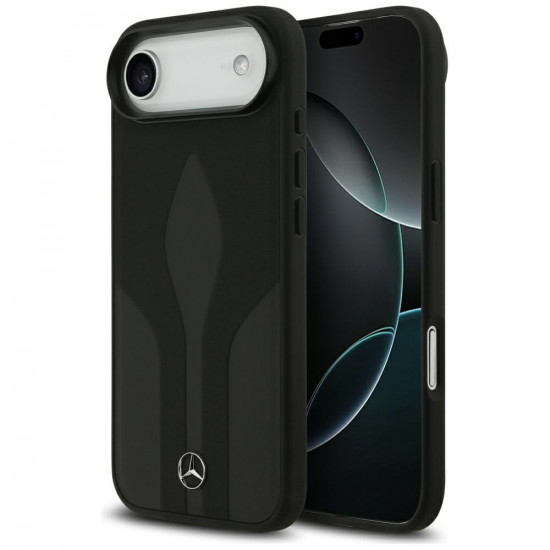 Case Mercedes Leather The Move MagSafe for iPhone 17 Air black Case Mercedes Leather The Move MagSafe for iPhone 17 Air black