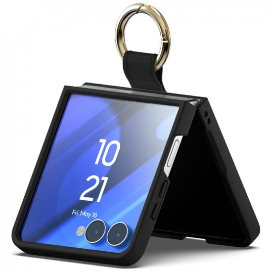 Mercury Gold Ring Case for Samsung Galaxy Z Flip7 Black