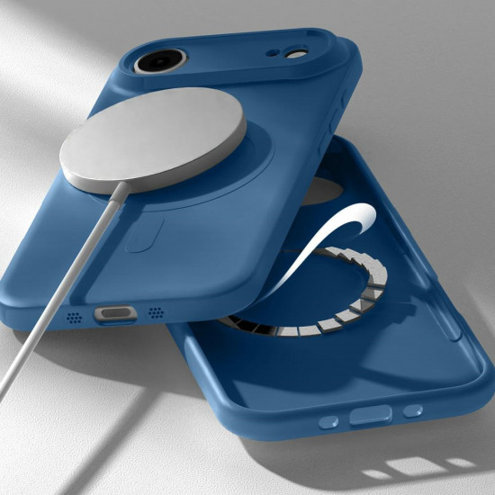 Mercury Semi-Silicone MagSafe Case for iPhone 17 Air Blue