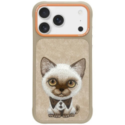 Nimmy Big Eyed Pet 2.0 Cat Case for iPhone 17 Pro Beige