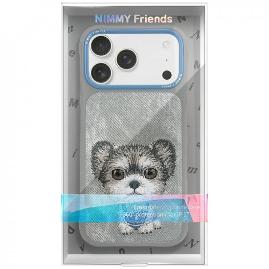 Case Nimmy Big Eyed Pet 2.0 Dog for iPhone 17 Pro Max gray