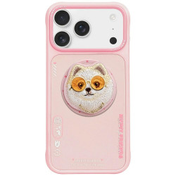 Case Nimmy Glasses Cool Dog MagSafe for iPhone 17 Pro Max pink