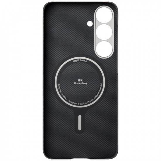 Case PITAKA Ultra-Slim MagSafe for Samsung Galaxy S25 black gray