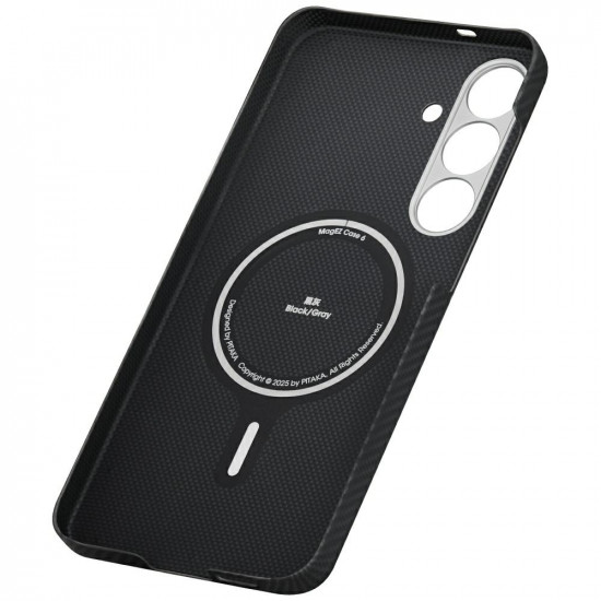 Case PITAKA Ultra-Slim MagSafe for Samsung Galaxy S25 black gray