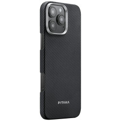 Case PITAKA Ultra-Slim MagSafe for iPhone 16 Pro black gray