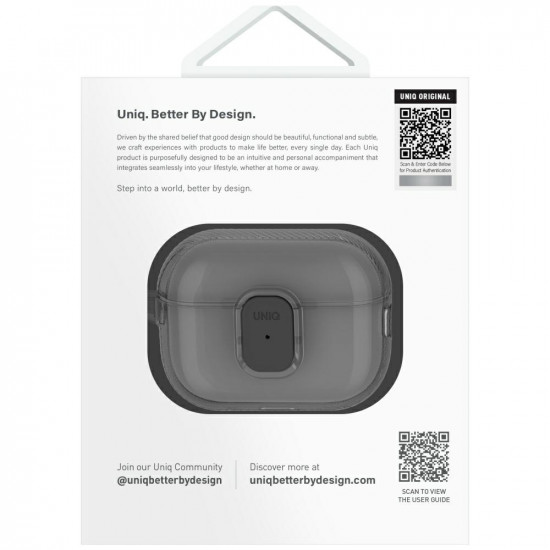 Case UNIQ Glase Pro for AirPods Pro 2 Lock Case blue