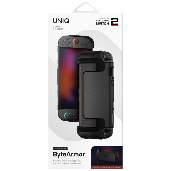 Case UNIQ Hybrid Bytearmor for Nintendo Switch 2 black