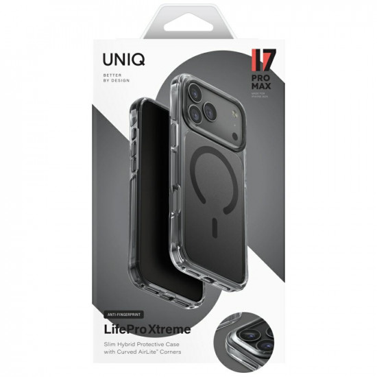 UNIQ LifePro Xtreme Case for iPhone 17 Pro Max Magclick Charging Black UNIQ LifePro Xtreme Case for iPhone 17 Pro Max Magclick Charging Black