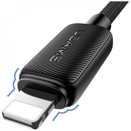 Cable USAMS KY Series US-SJ694 2.4A Lightning to USB-A 2m white