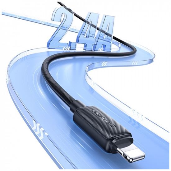 Cable USAMS KY Series US-SJ694 2.4A Lightning to USB-A 2m white