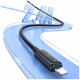 Cable USAMS KY Series US-SJ694 2.4A Lightning to USB-A 2m white