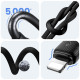 Cable USAMS KY Series US-SJ694 2.4A Lightning to USB-A 2m white