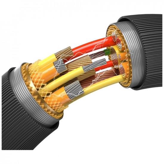 Cable USAMS KY Series US-SJ696 60W USB-C to USB-C 2m white