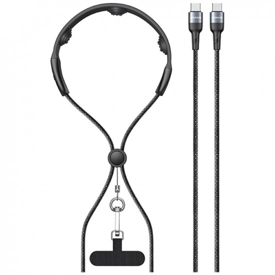 Cable USAMS SJ759 U89 100W Fast Charging with massager black