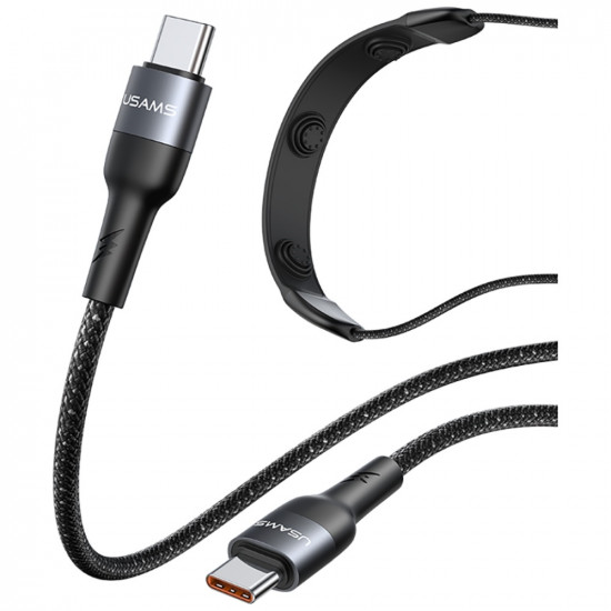 Cable USAMS SJ759 U89 100W Fast Charging with massager black