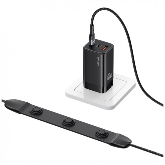 Cable USAMS SJ759 U89 100W Fast Charging with massager black
