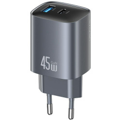 Wall charger USAMS CC290 T66 45W GaN 1xUSB-A 1xUSB-C tarnish