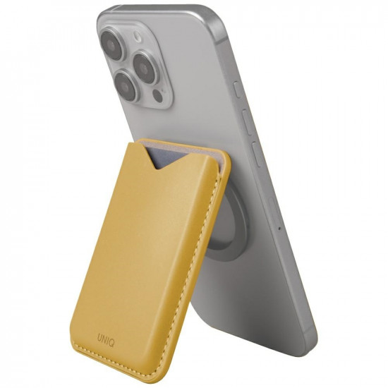 Magnetic wallet UNIQ Lyden Evo stand phone yellow