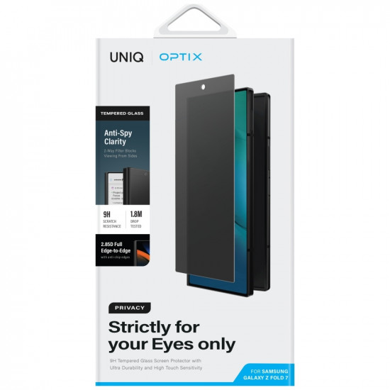 UNIQ Optix Privacy privacy tempered glass for Samsung Galaxy Z Fold7