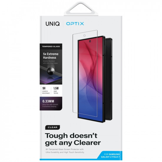 UNIQ Optix Clear tempered glass for Samsung Galaxy Z Fold7