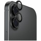 UNIQ Optix Aluminum Camera Lens Protector for iPhone 17 with Applicator, Black