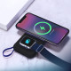 3mk Power Bank PastelUp USB A/USB C/Lightning, MagSafe/Qi, 10.000mAh, 22.5W, Aluminum Black