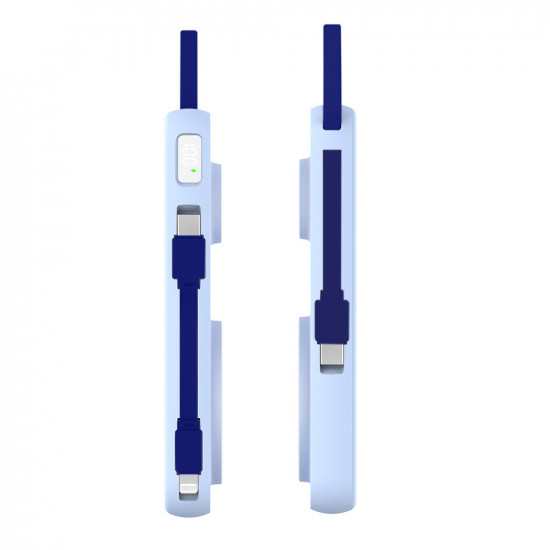 3mk Power Bank PastelUp USB A/USB C/Lightning, MagSafe/Qi, 10.000mAh, 22.5W, Aluminum Blue