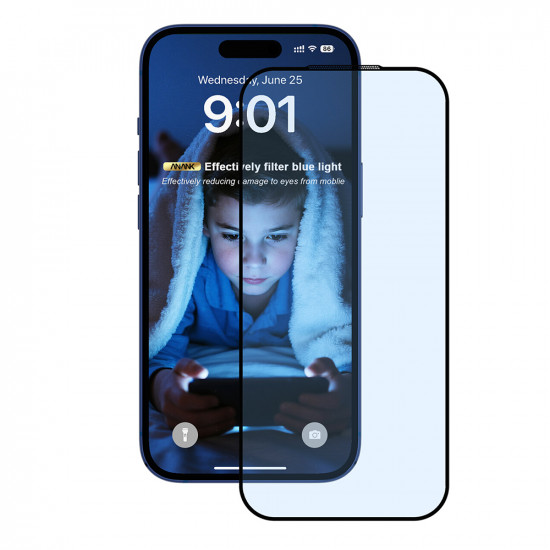 ANANK 2.5D 5X Reinforced Anti blue Light Screen Protector iPhone 17 Pro Black ANANK 2.5D 5X Reinforced Anti blue Light Screen Protector iPhone 17 Pro Black